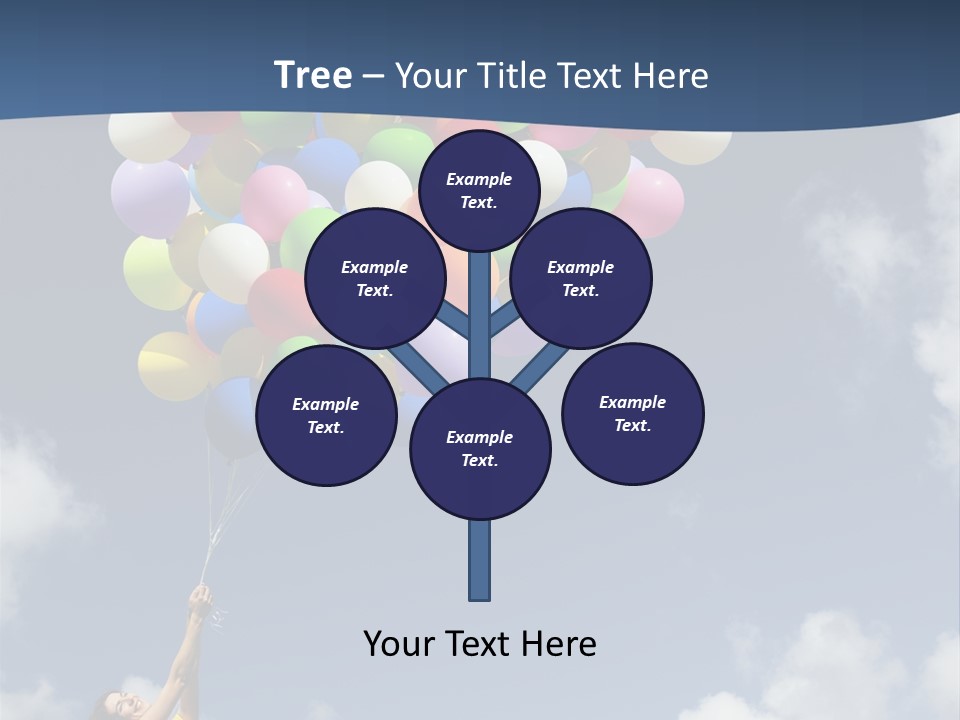 Grass Holding Person PowerPoint Template