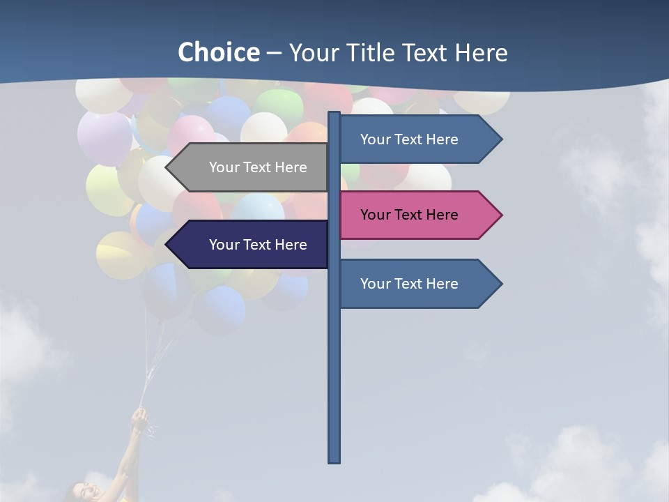 Grass Holding Person PowerPoint Template