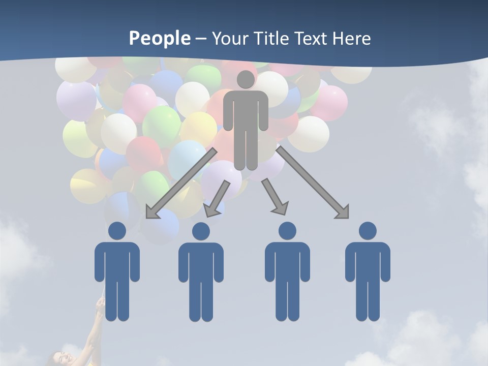 Grass Holding Person PowerPoint Template