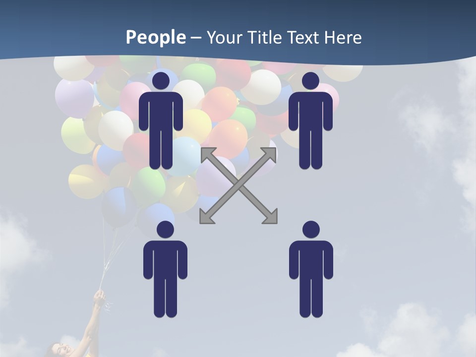 Grass Holding Person PowerPoint Template