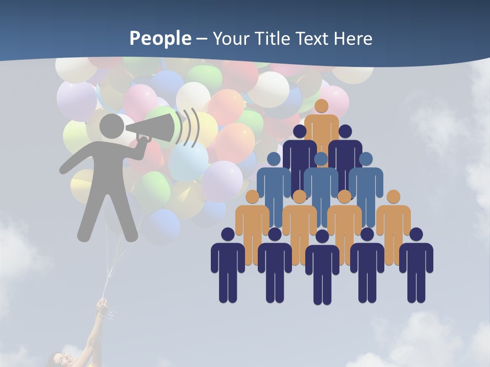 Grass Holding Person PowerPoint Template