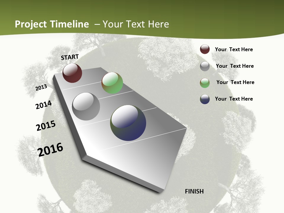 Leafy White Prince PowerPoint Template