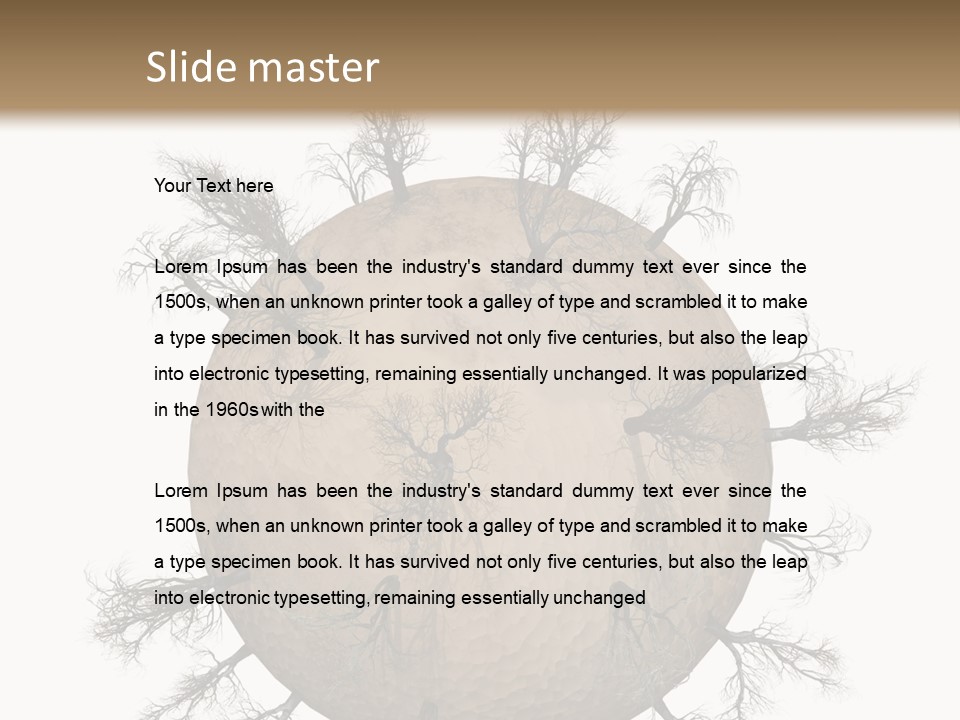 Earth Background Design PowerPoint Template