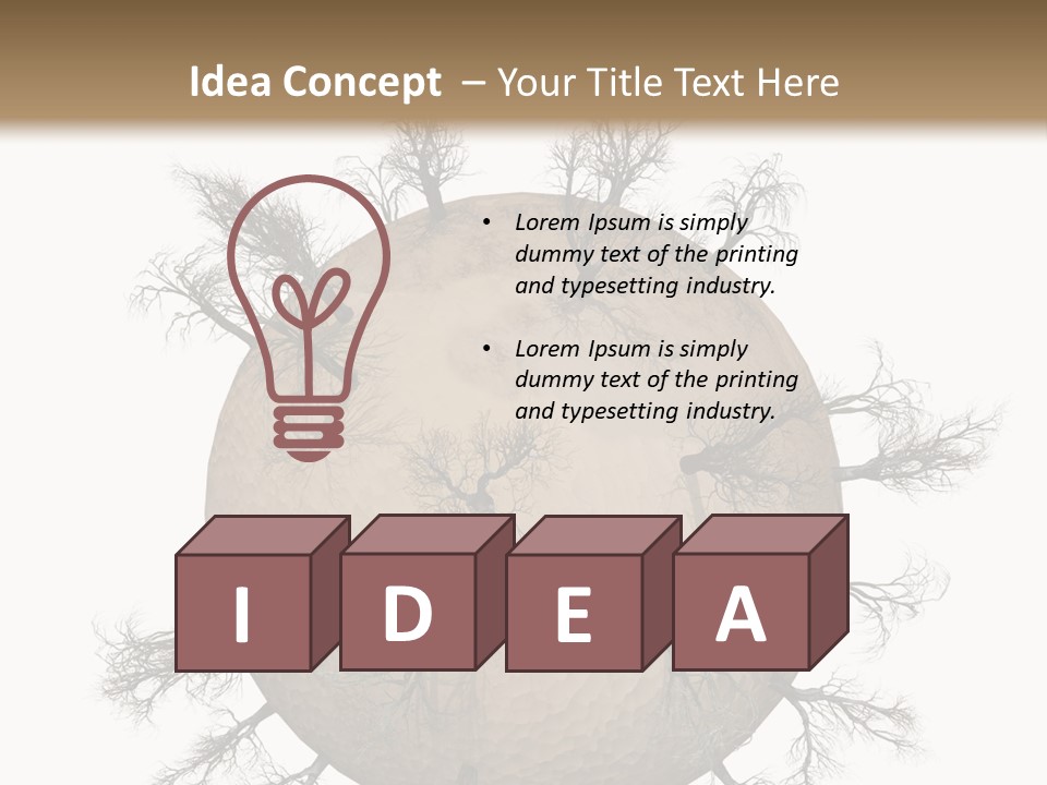 Earth Background Design PowerPoint Template