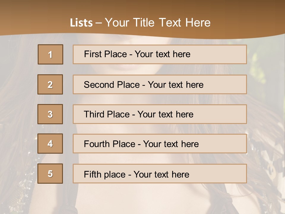 Youth Young Brown PowerPoint Template