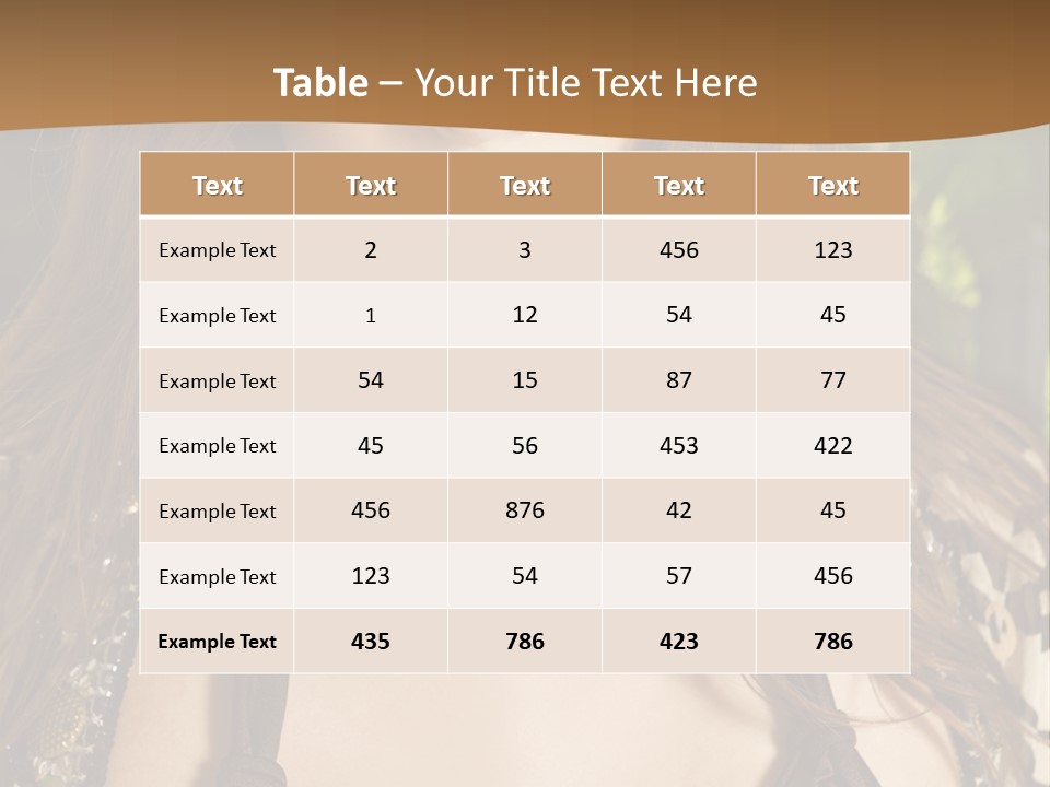 Youth Young Brown PowerPoint Template