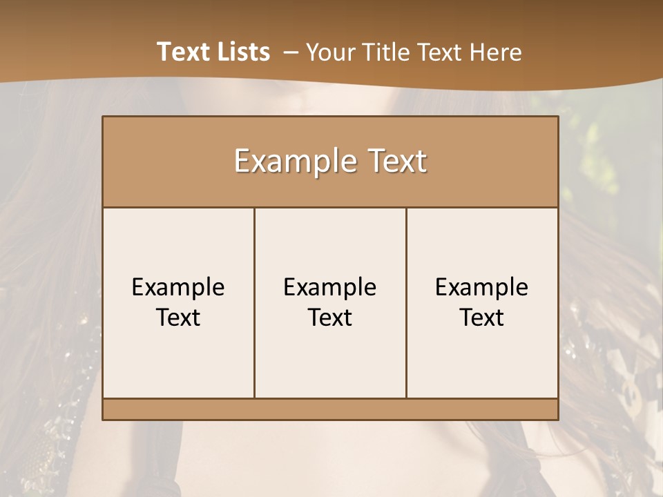 Youth Young Brown PowerPoint Template