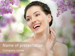 Young Portrait Relax PowerPoint Template