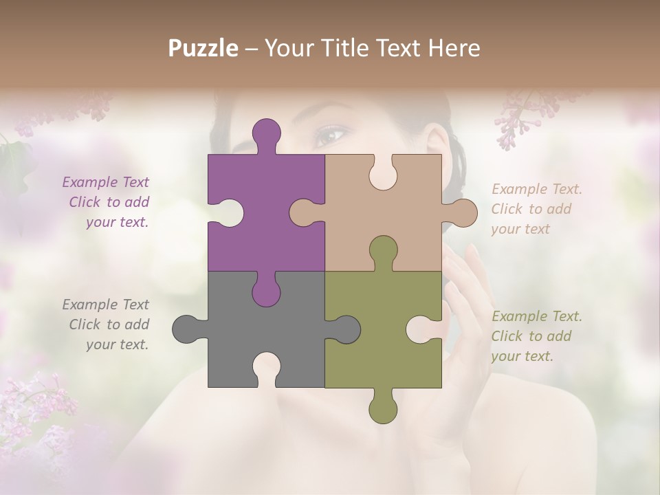 Young Portrait Relax PowerPoint Template