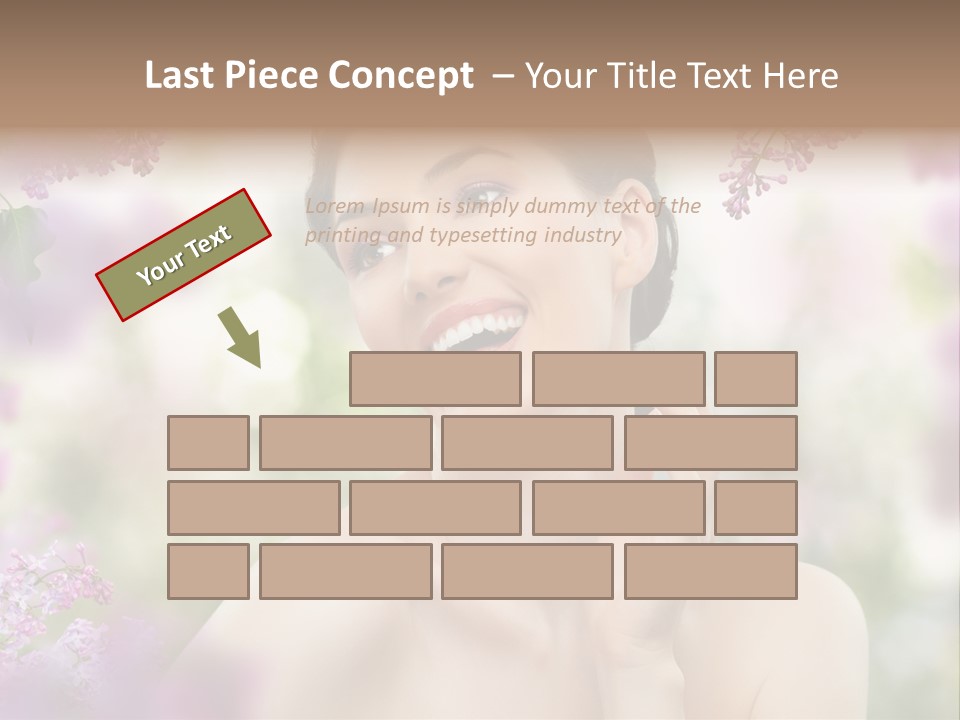 Young Portrait Relax PowerPoint Template