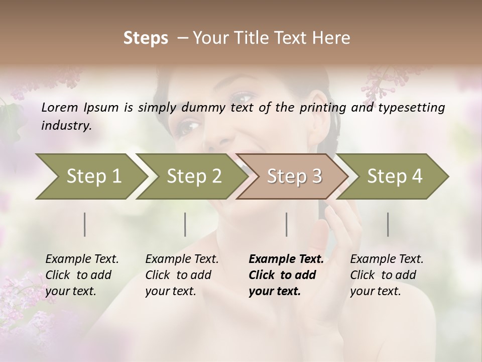 Young Portrait Relax PowerPoint Template