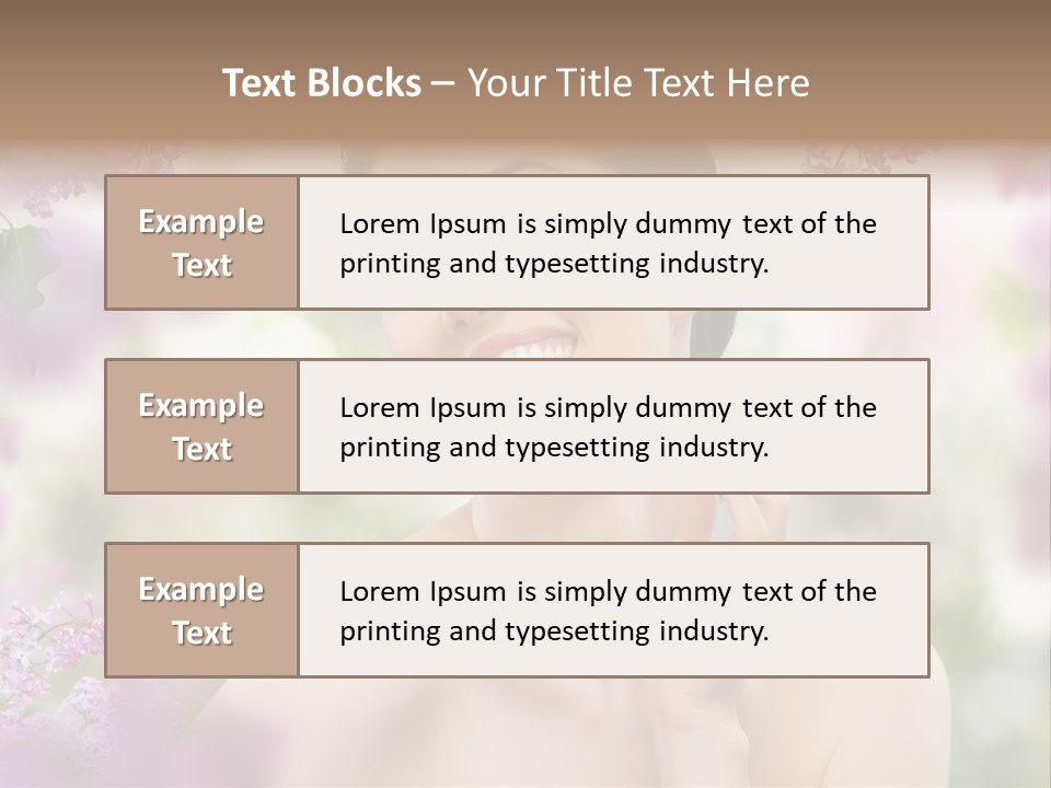 Young Portrait Relax PowerPoint Template