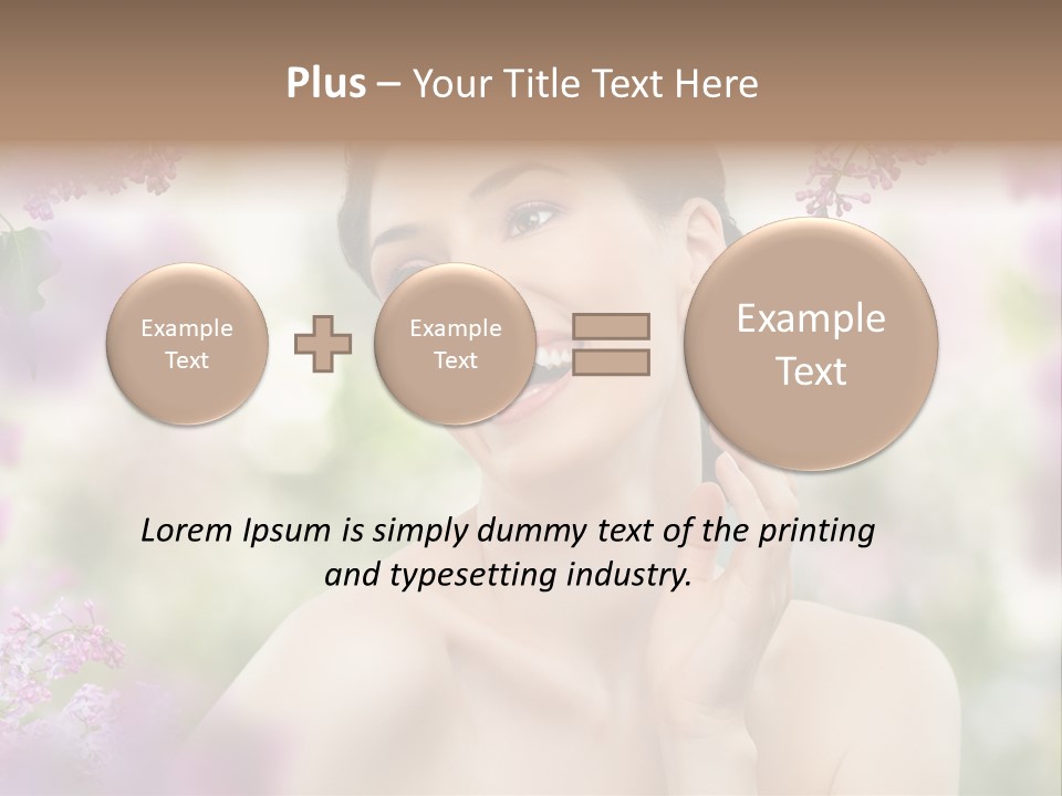 Young Portrait Relax PowerPoint Template