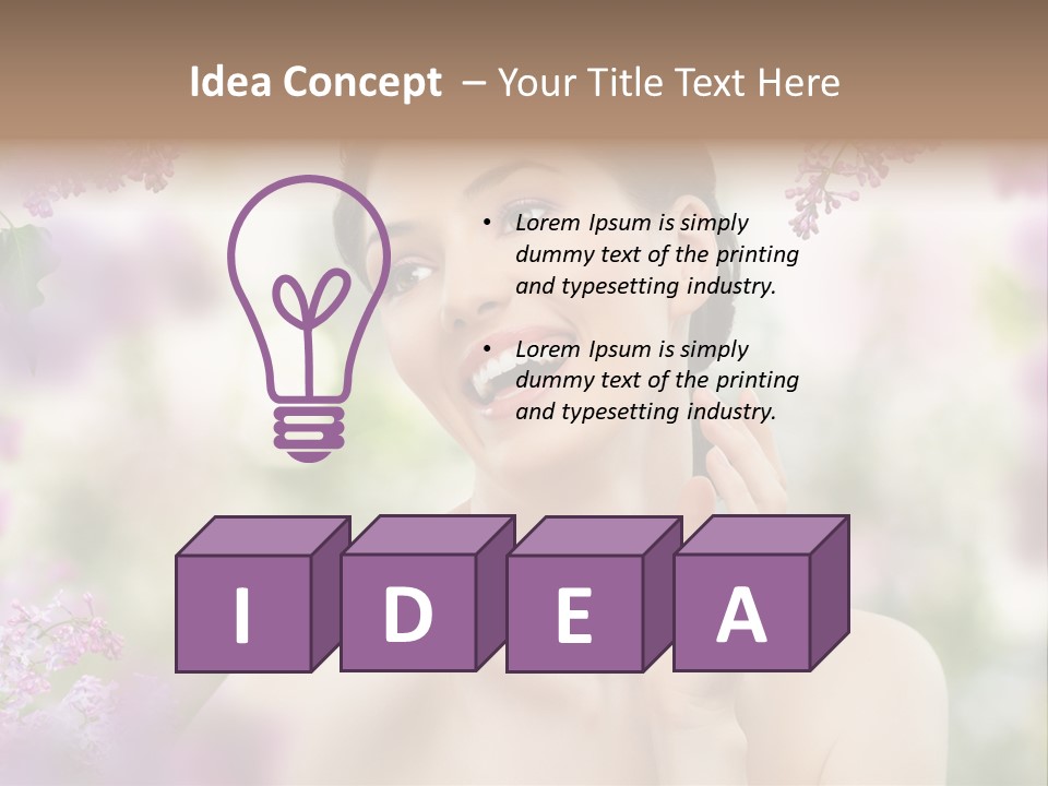 Young Portrait Relax PowerPoint Template