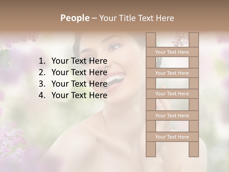 Young Portrait Relax PowerPoint Template