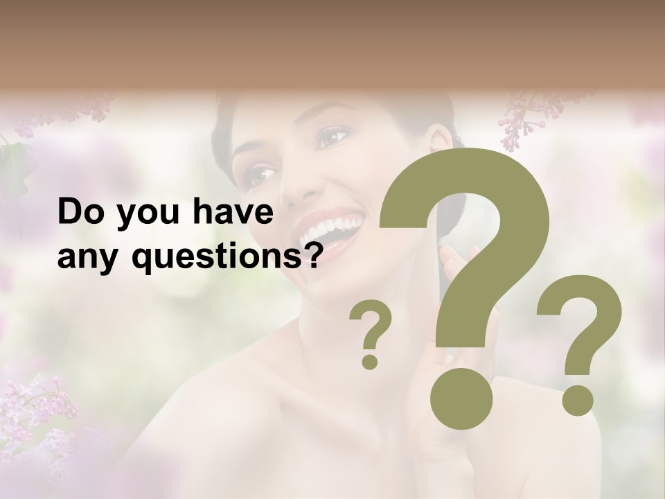 Young Portrait Relax PowerPoint Template