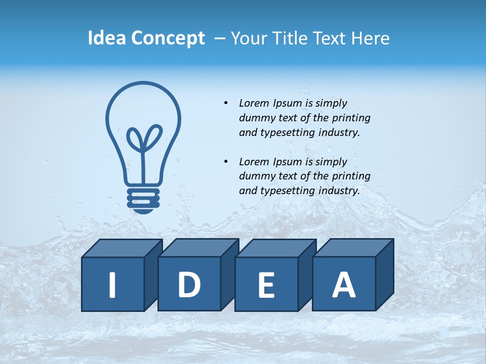 Design Figure Moisture PowerPoint Template