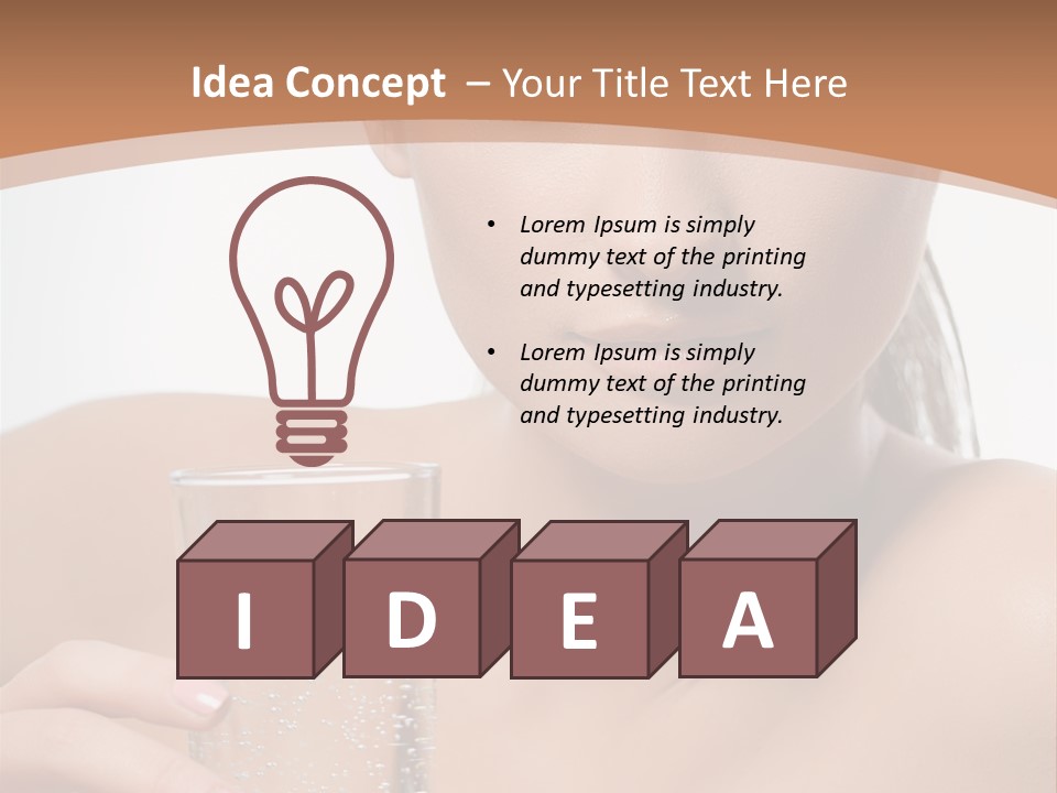 Lying Tropical Summertime PowerPoint Template