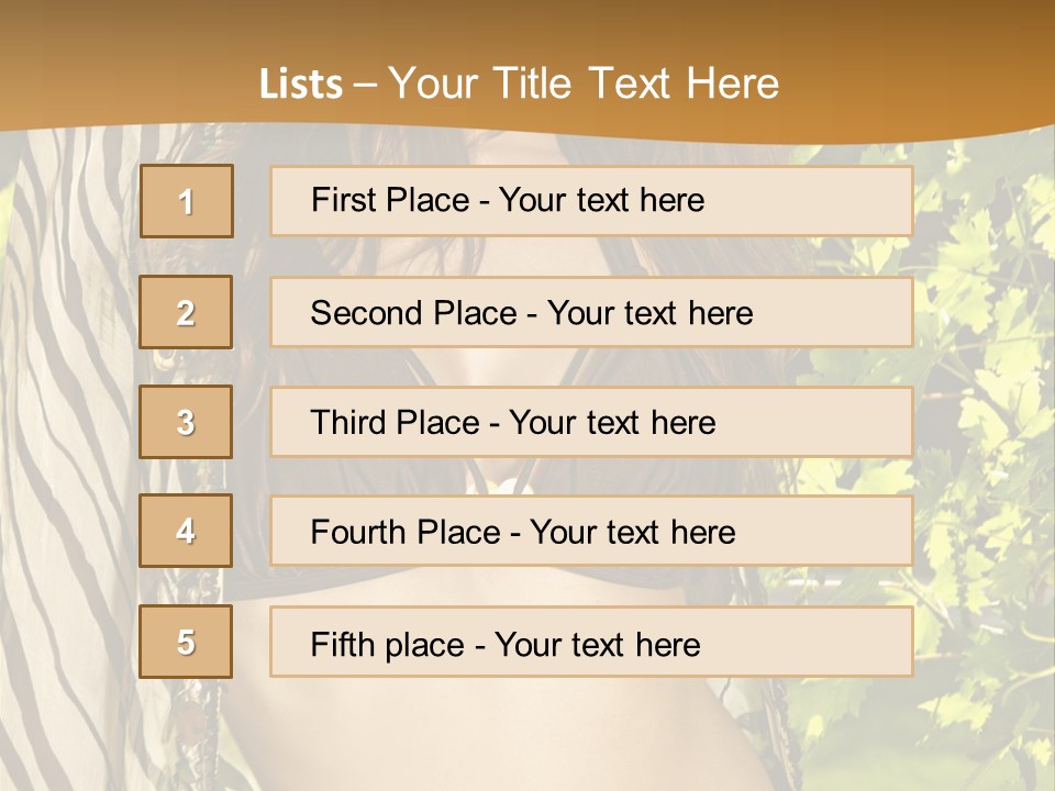 Swimwear Summer Beautiful PowerPoint Template