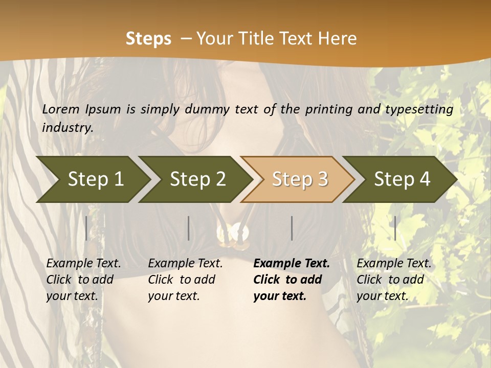 Swimwear Summer Beautiful PowerPoint Template