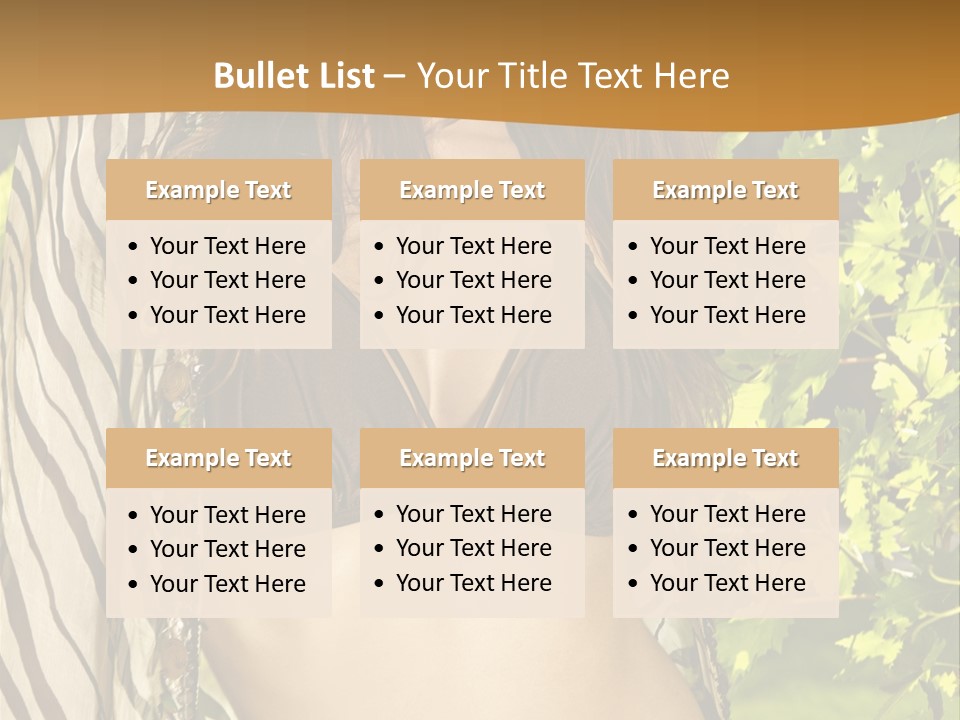 Swimwear Summer Beautiful PowerPoint Template