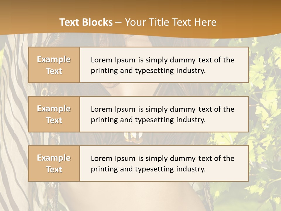 Swimwear Summer Beautiful PowerPoint Template