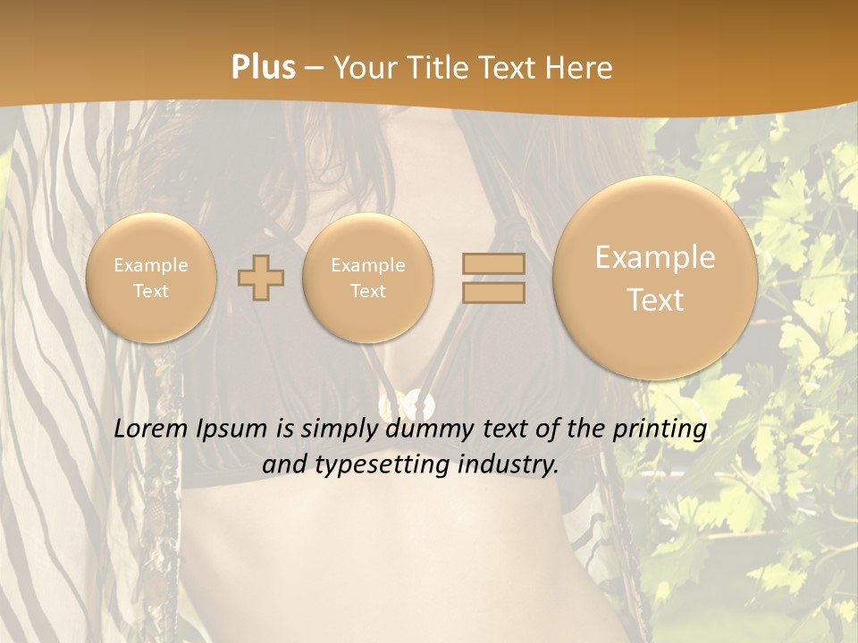 Swimwear Summer Beautiful PowerPoint Template