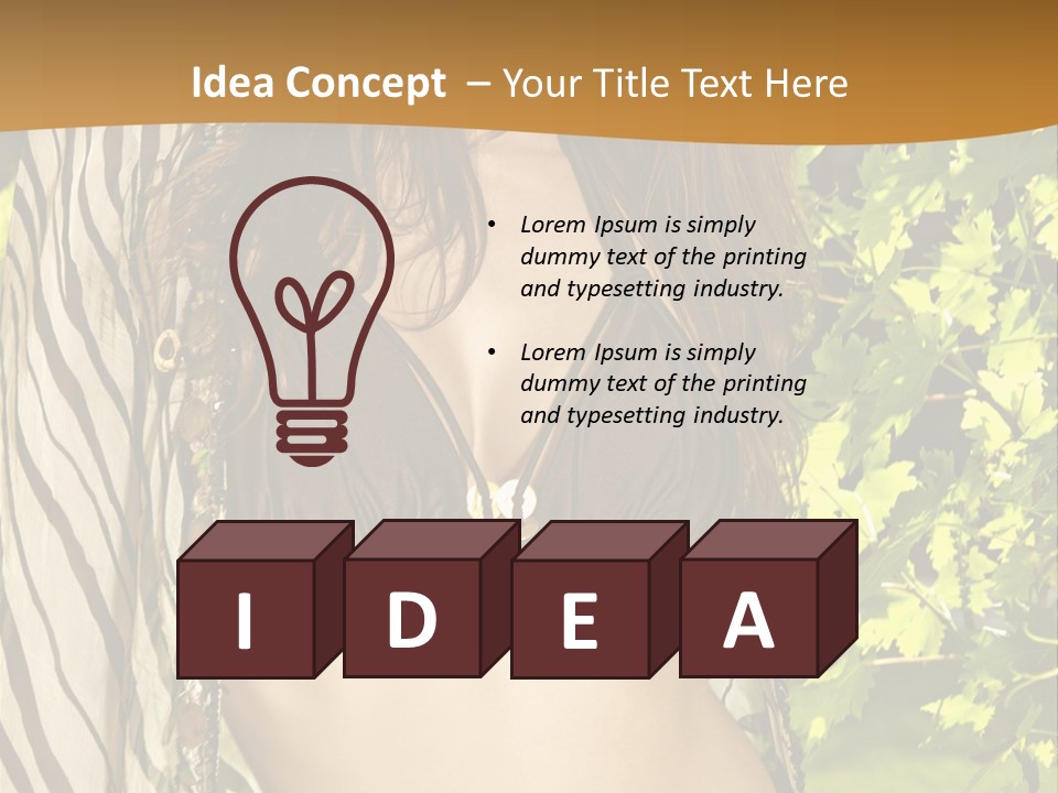 Swimwear Summer Beautiful PowerPoint Template