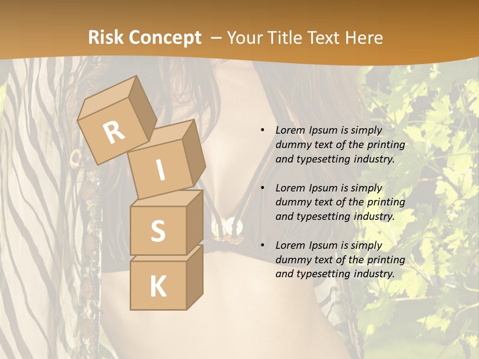 Swimwear Summer Beautiful PowerPoint Template