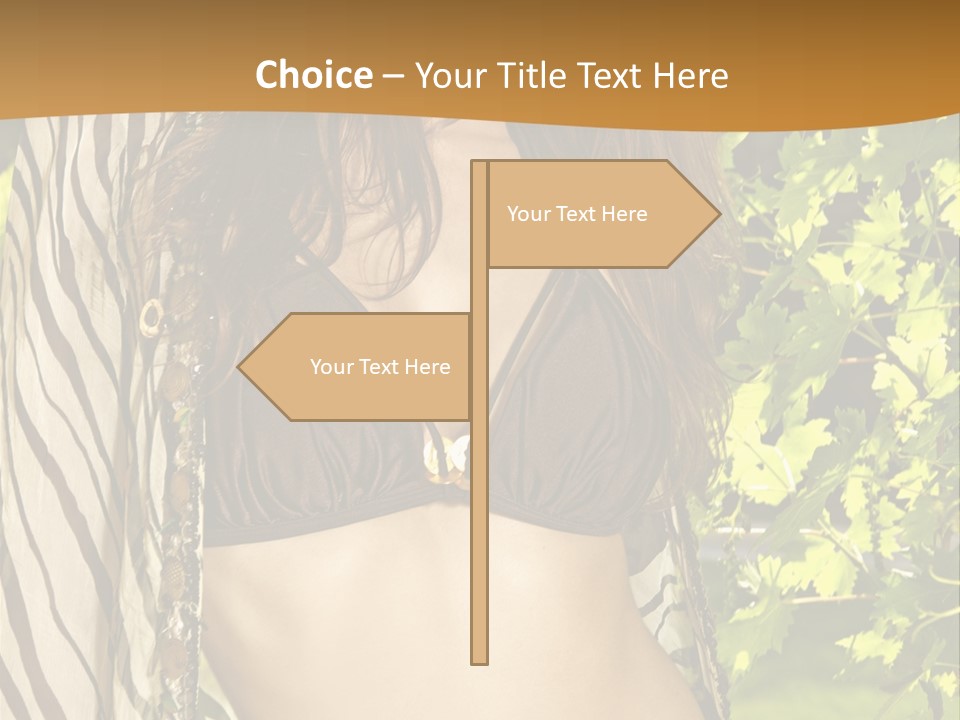 Swimwear Summer Beautiful PowerPoint Template