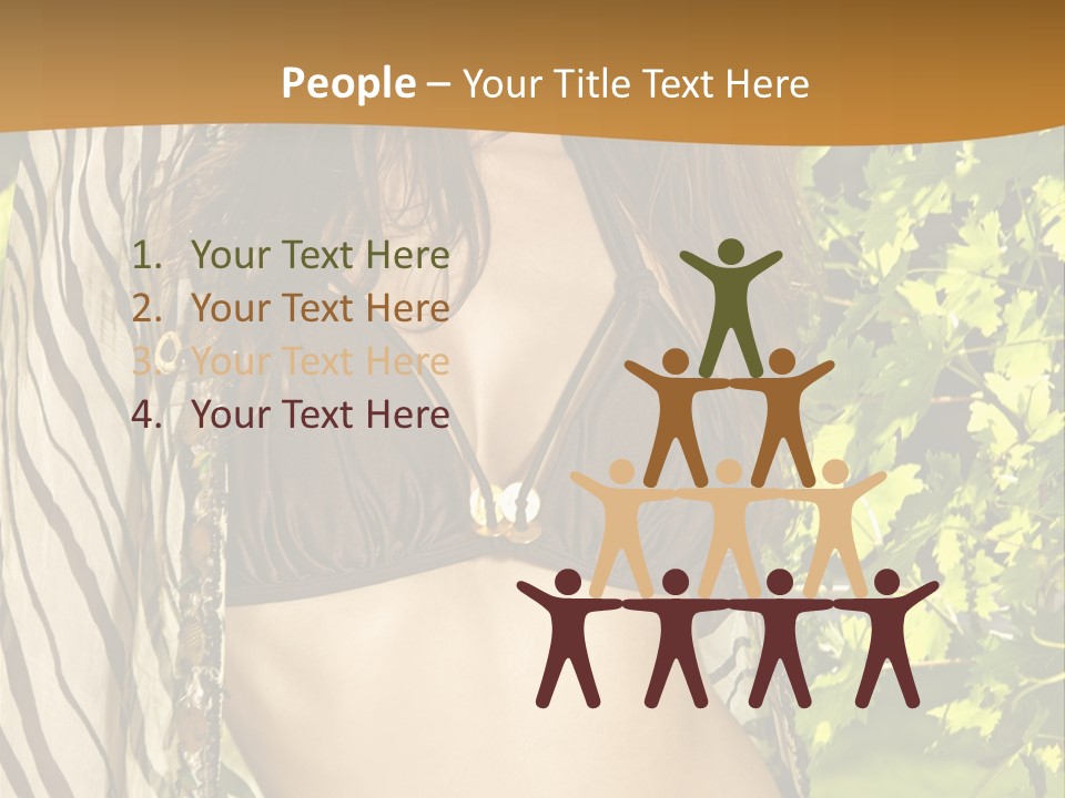 Swimwear Summer Beautiful PowerPoint Template