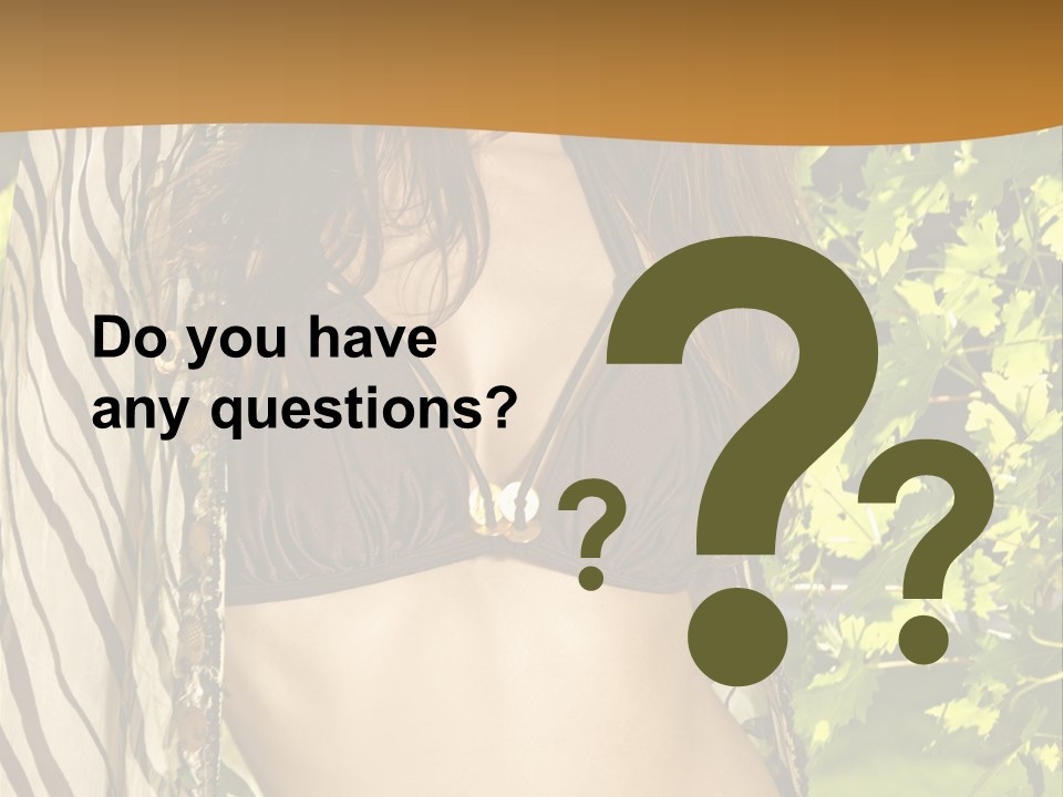 Swimwear Summer Beautiful PowerPoint Template