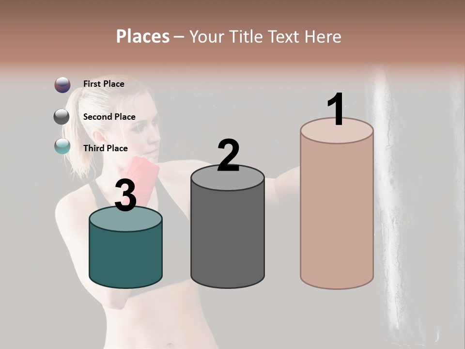 Kick Box Strong  PowerPoint Template