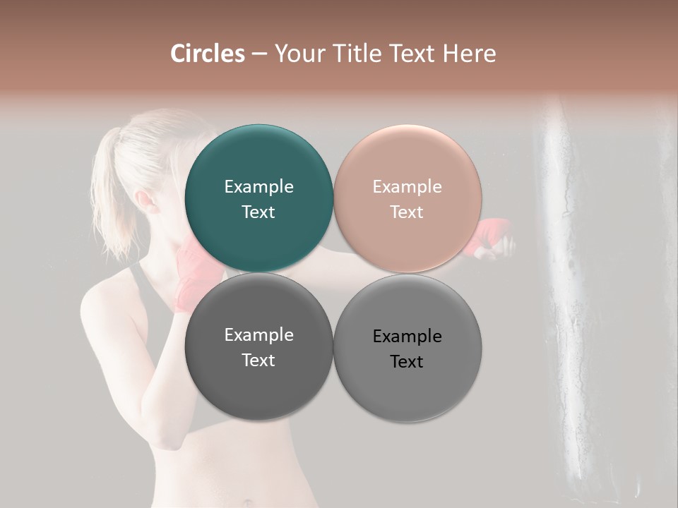 Kick Box Strong  PowerPoint Template