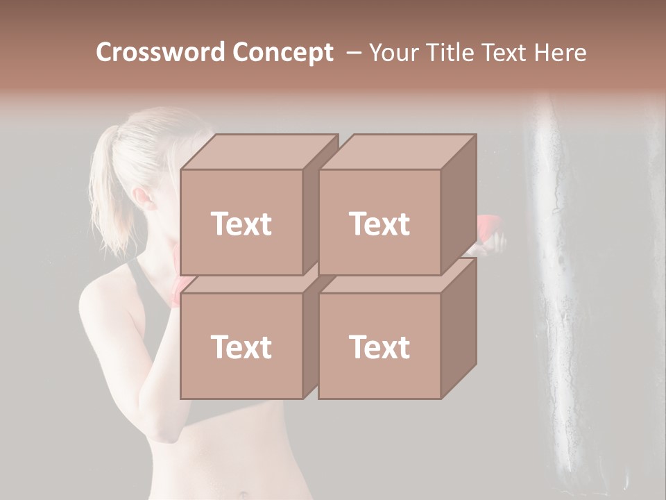 Kick Box Strong  PowerPoint Template