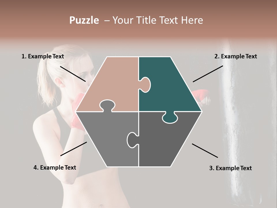 Kick Box Strong  PowerPoint Template