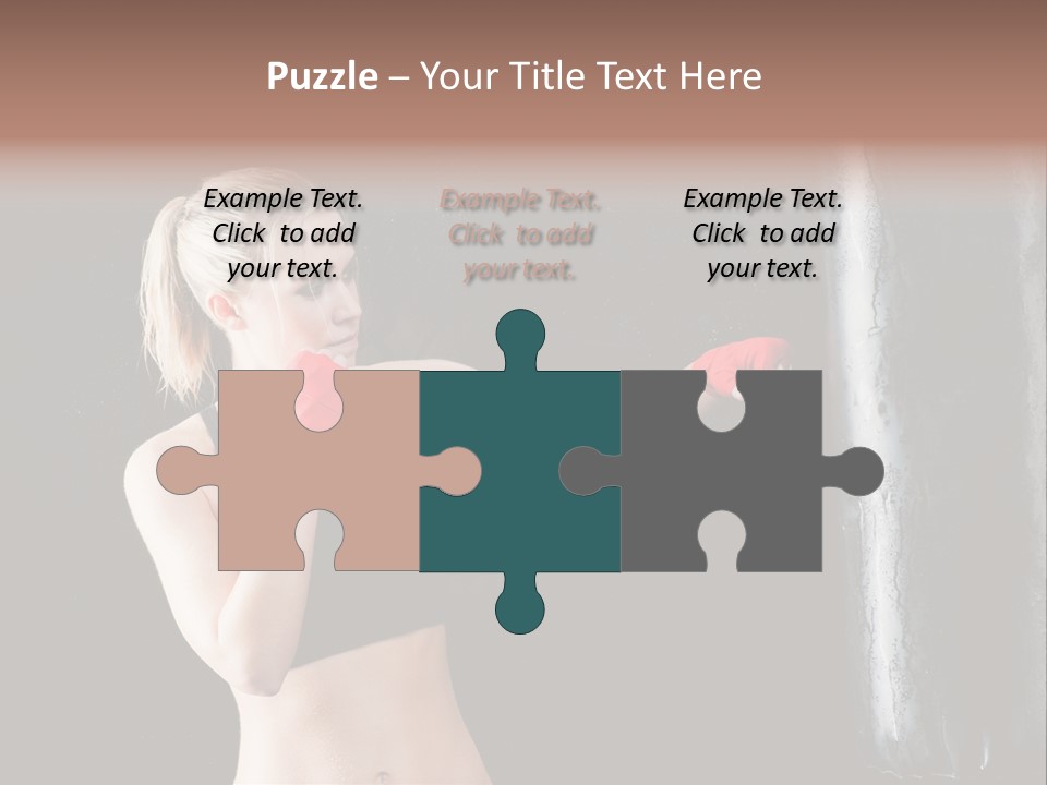 Kick Box Strong  PowerPoint Template