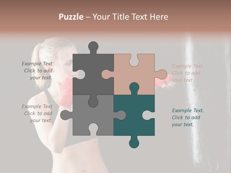 Kick Box Strong  PowerPoint Template