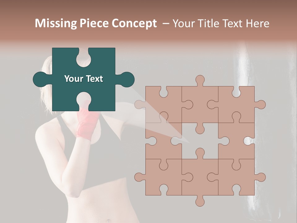 Kick Box Strong  PowerPoint Template