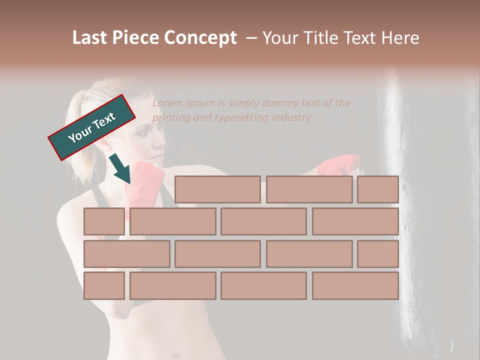 Kick Box Strong  PowerPoint Template