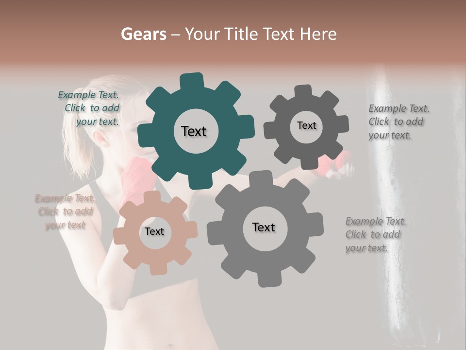 Kick Box Strong  PowerPoint Template