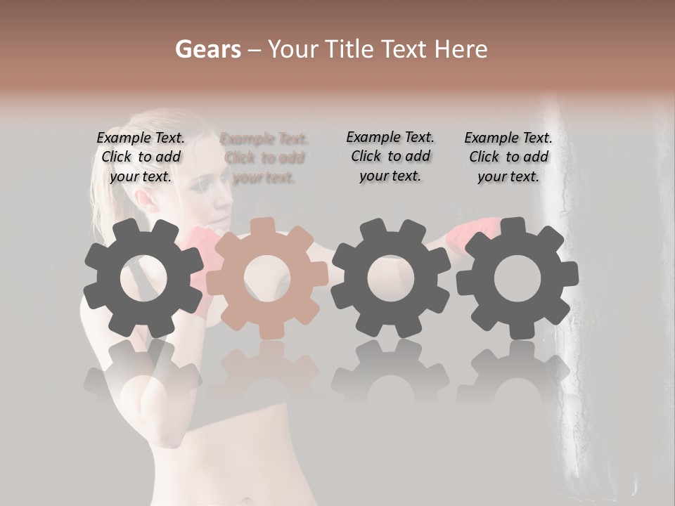 Kick Box Strong  PowerPoint Template