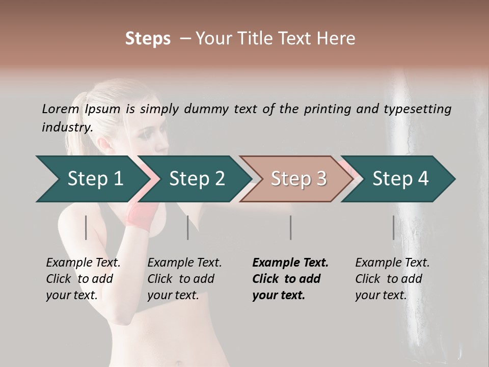 Kick Box Strong  PowerPoint Template