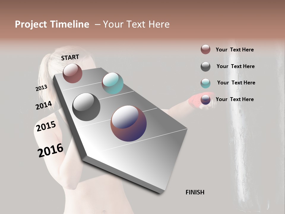 Kick Box Strong  PowerPoint Template
