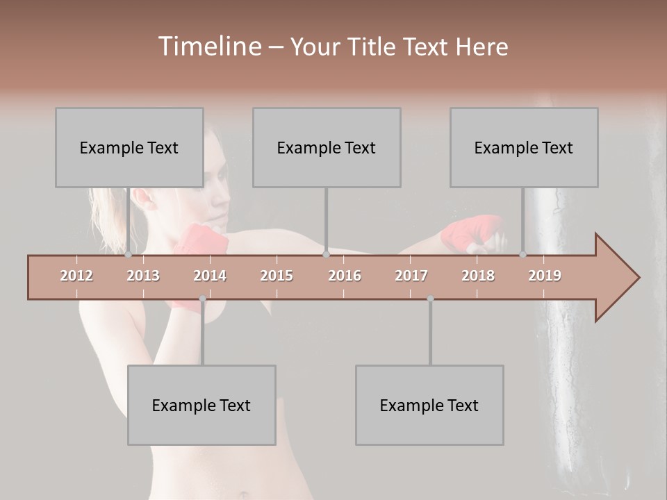 Kick Box Strong  PowerPoint Template