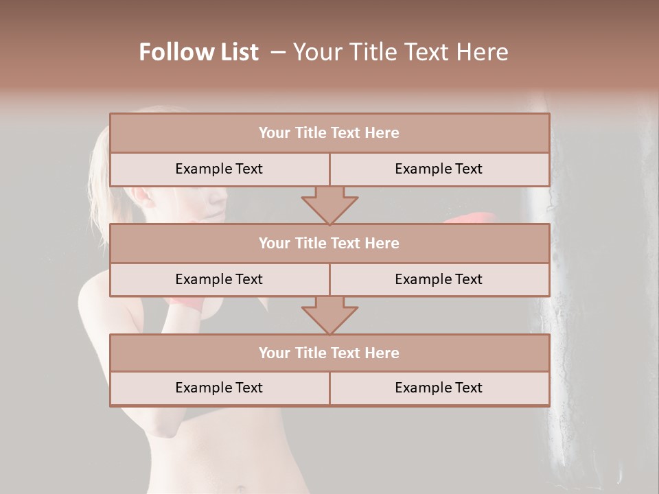 Kick Box Strong  PowerPoint Template