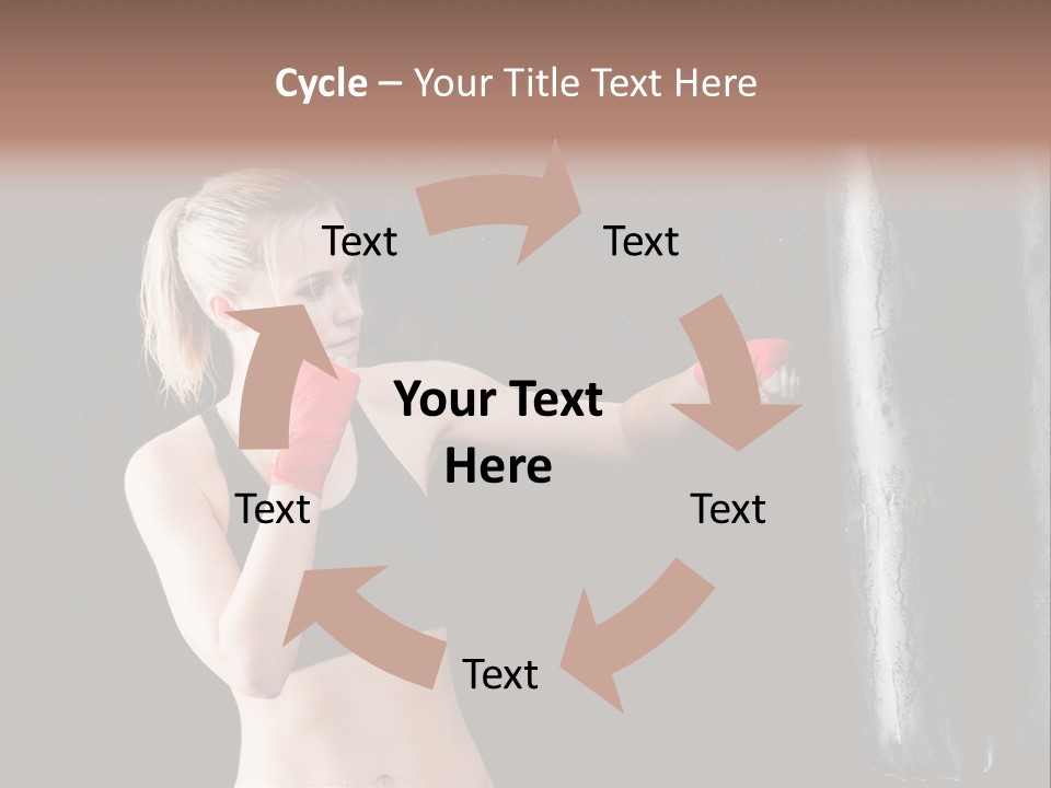 Kick Box Strong  PowerPoint Template