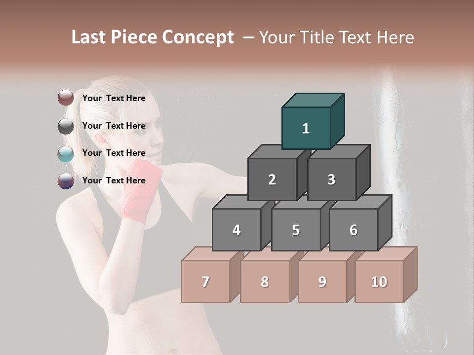 Kick Box Strong  PowerPoint Template
