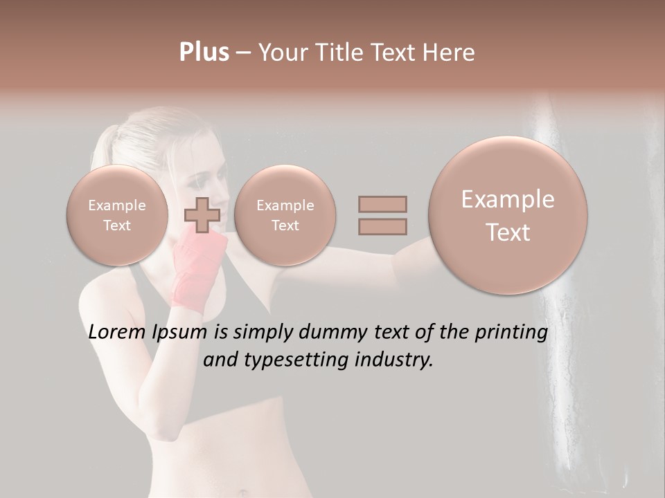 Kick Box Strong  PowerPoint Template