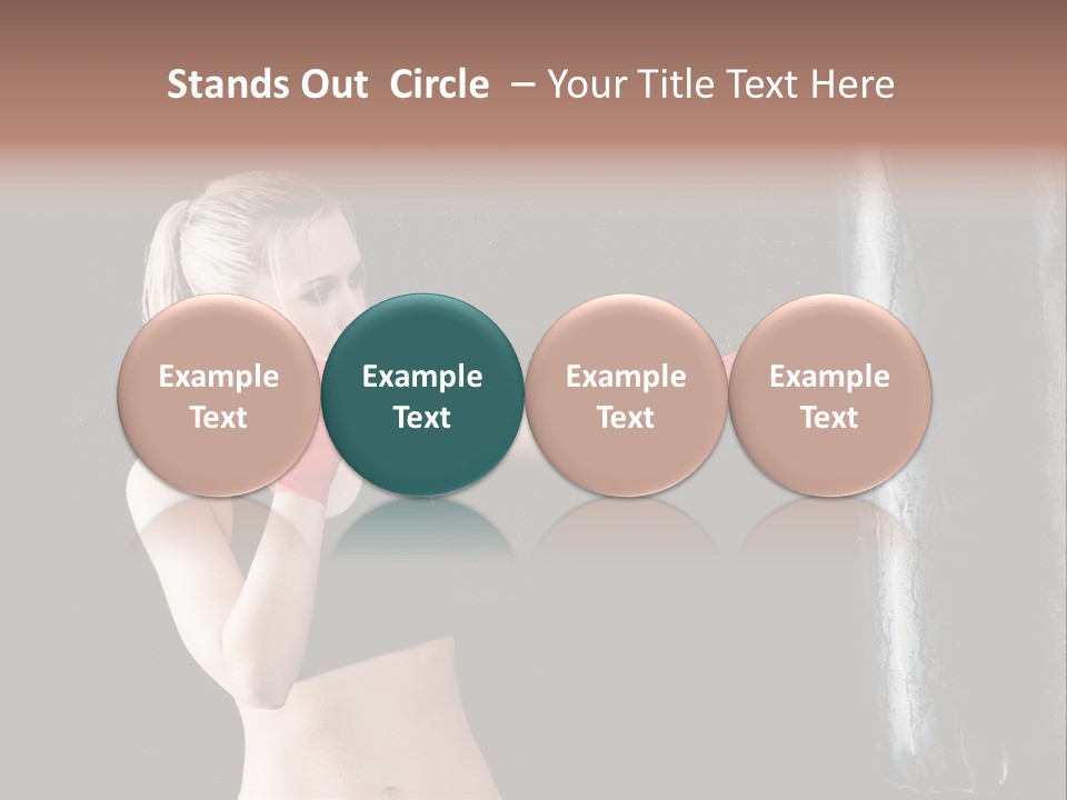 Kick Box Strong  PowerPoint Template